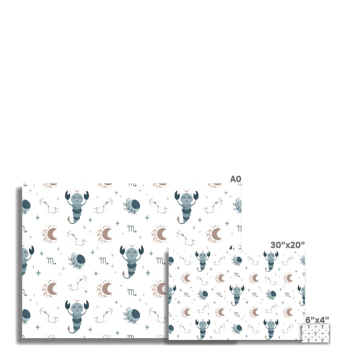 Scorpio Pattern Rolled Canvas