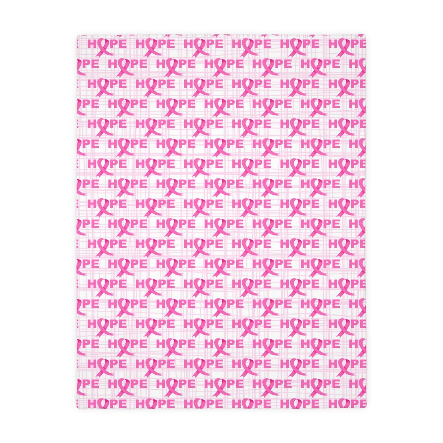 Breast Cancer Awareness, BCA Blanket, Breat Cancer Blanket, Velveteen Microfiber Blanket (Two-sided print)