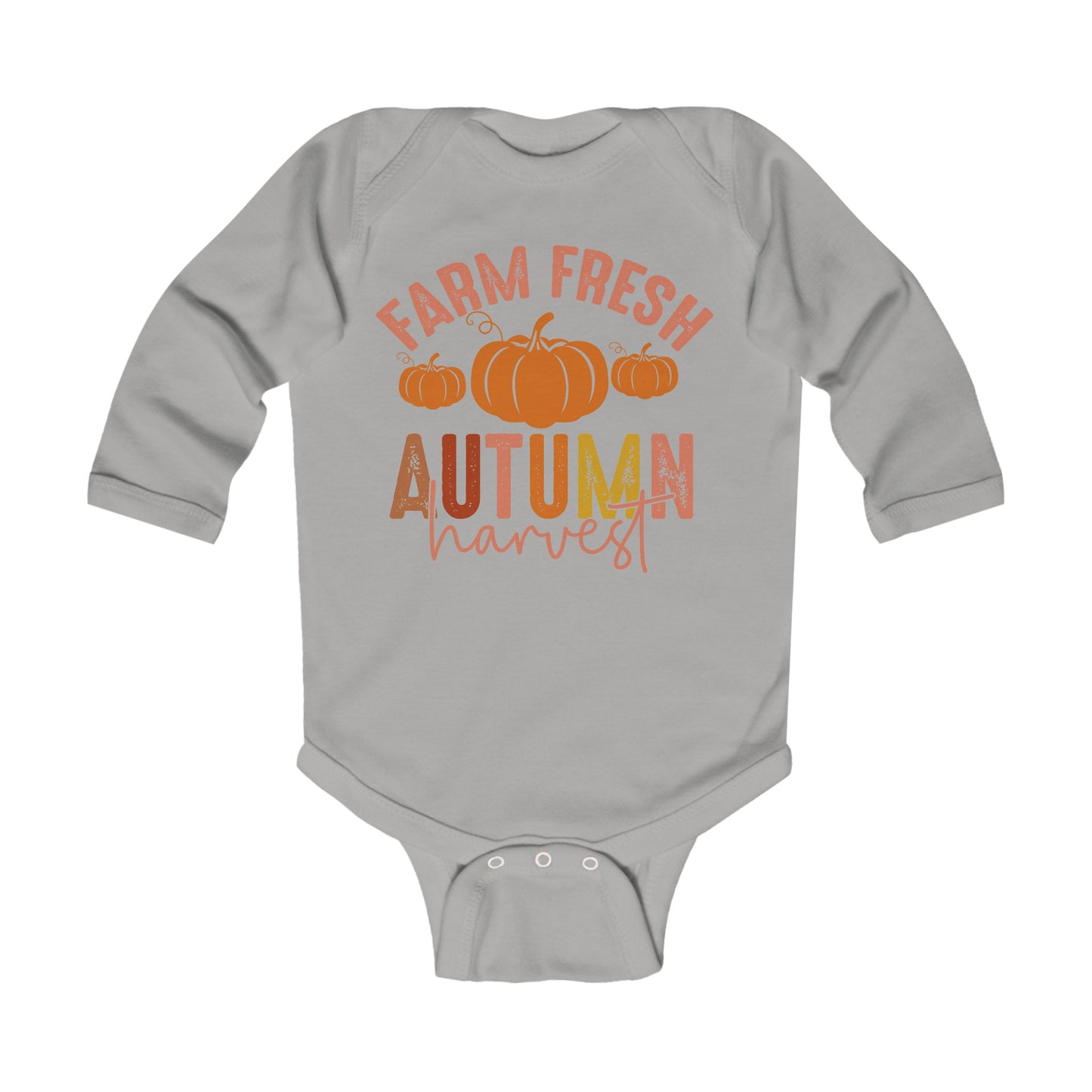 Farm Fresh Autumn Harvest Infant Long Sleeve Bodysuit Onesie