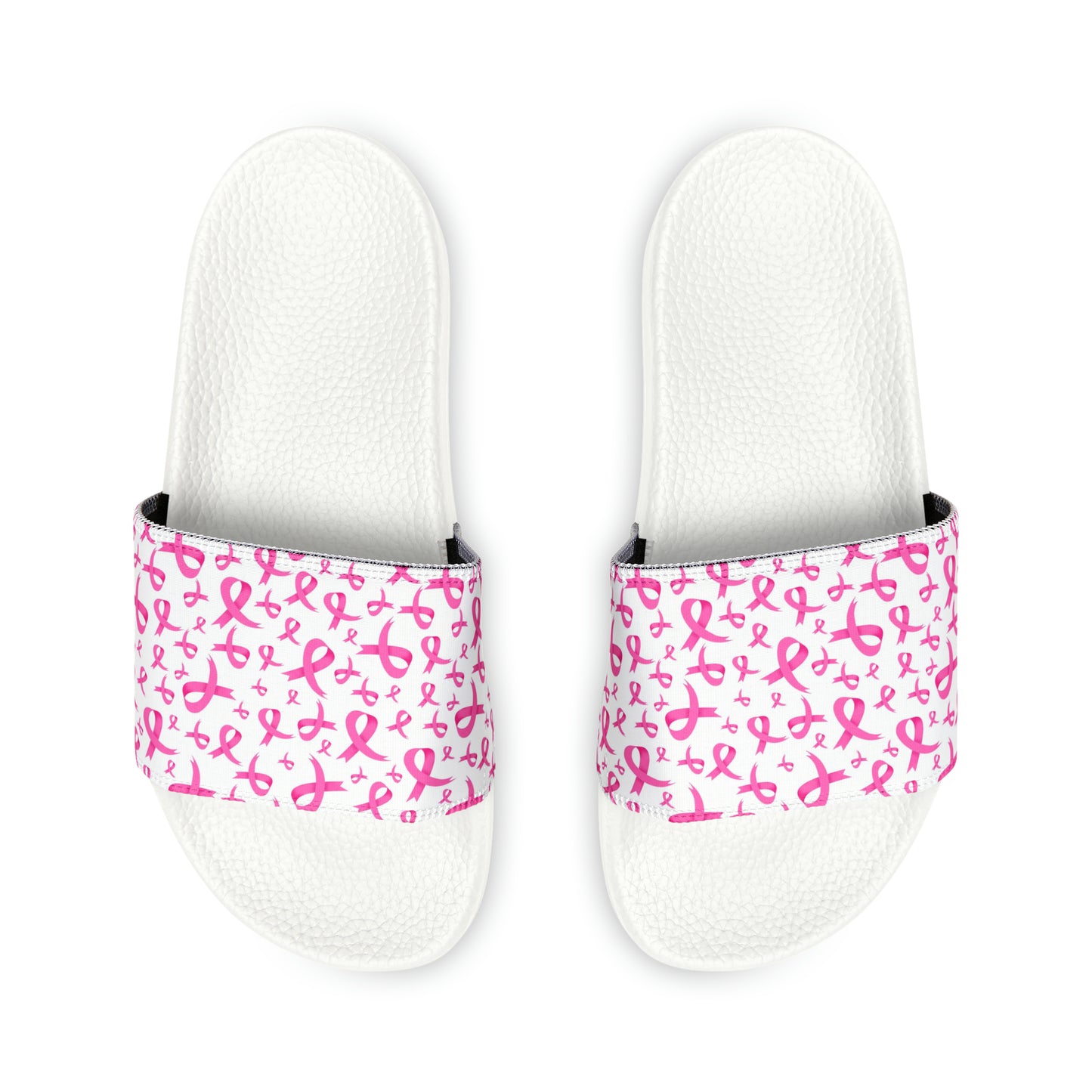 Breast Cancer Women's PU Slide Sandals