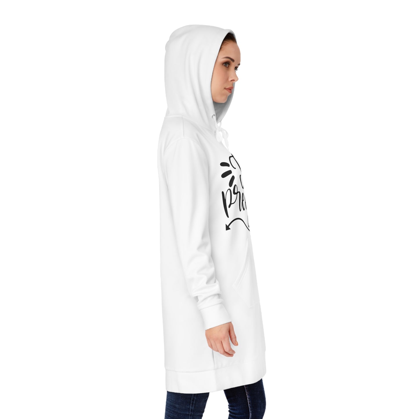 I Got Pregnant Pregnant Women's Hoodie Dress (AOP)