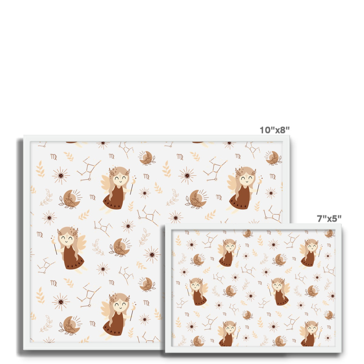 Virgo Pattern Framed Photo Tile