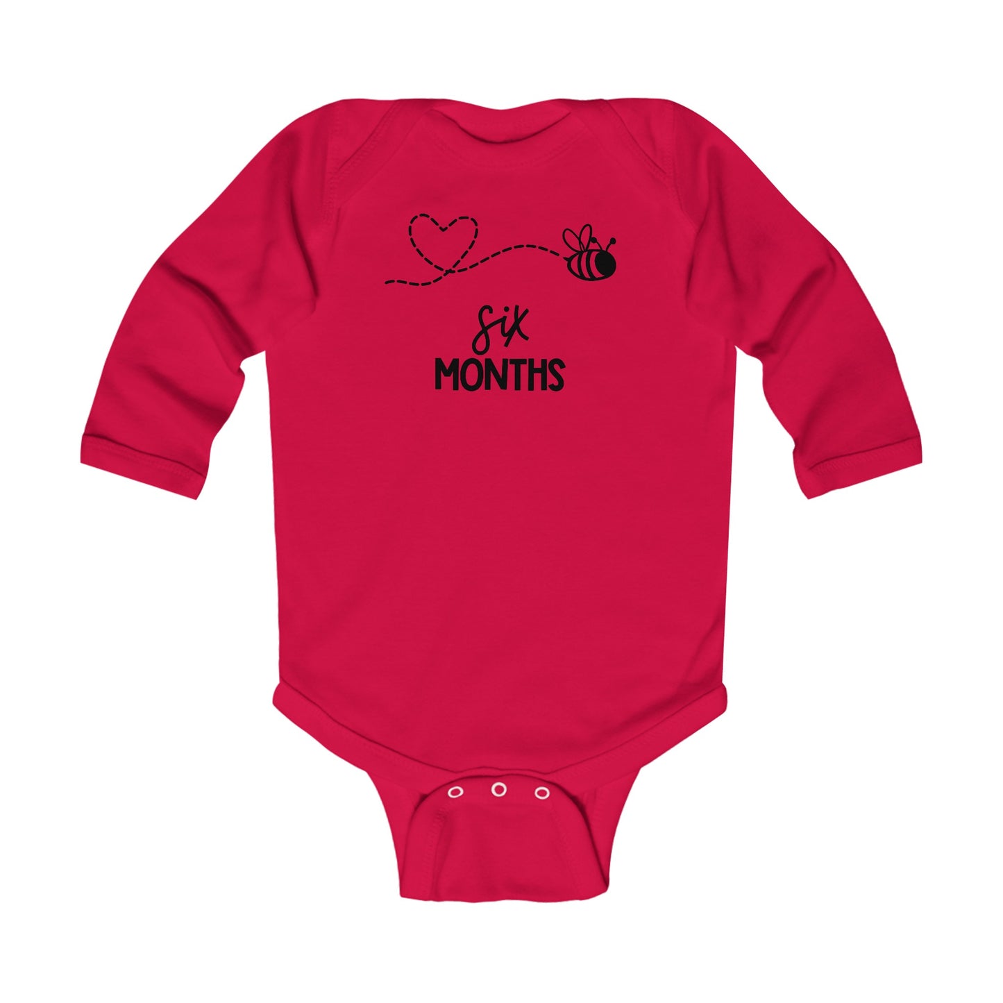 Six Months, Six Months Old, Month Milestones, Baby Milestones, Infant Long Sleeve Bodysuit