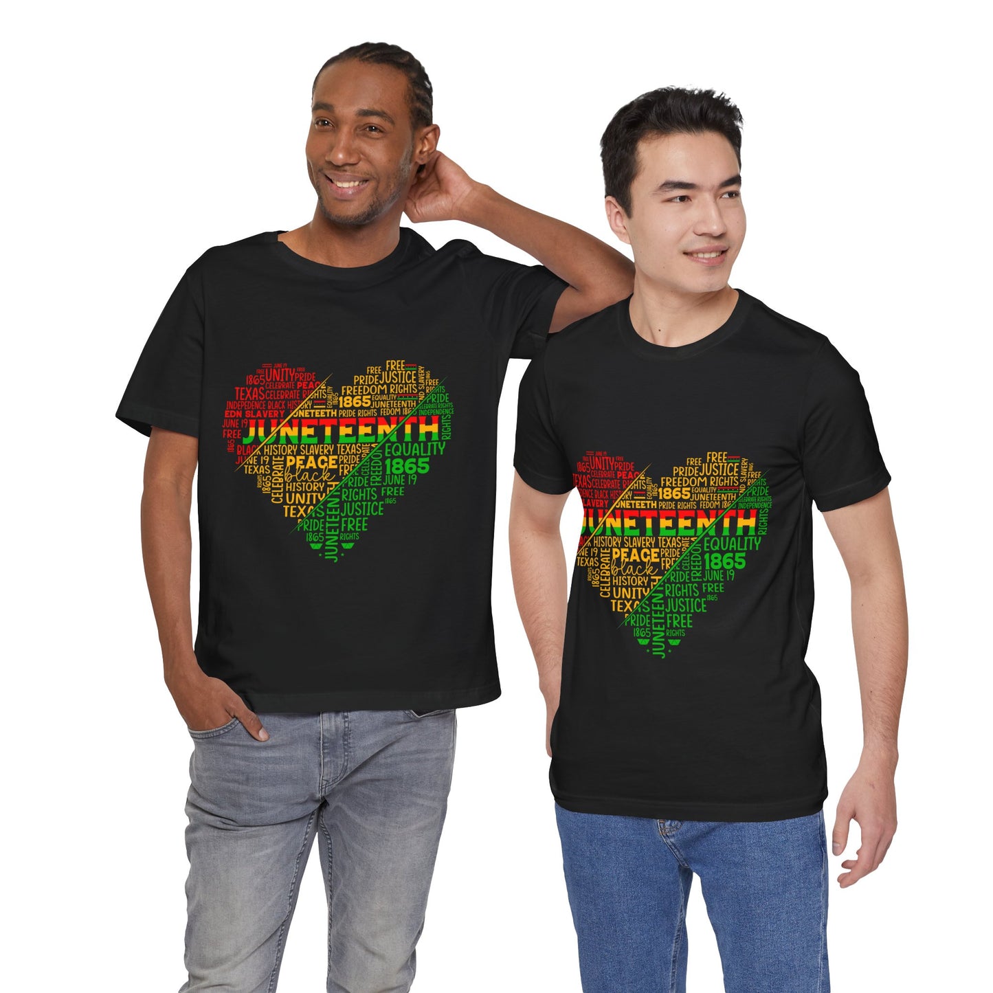 Juneteenth Heart Shirt, Juneteenth shirt unisex, Black Culture, Black History, Black Lives Matter Tee, Juneteenth T-Shirt, Free-ish Shirt, Unisex Jersey Short Sleeve Tee