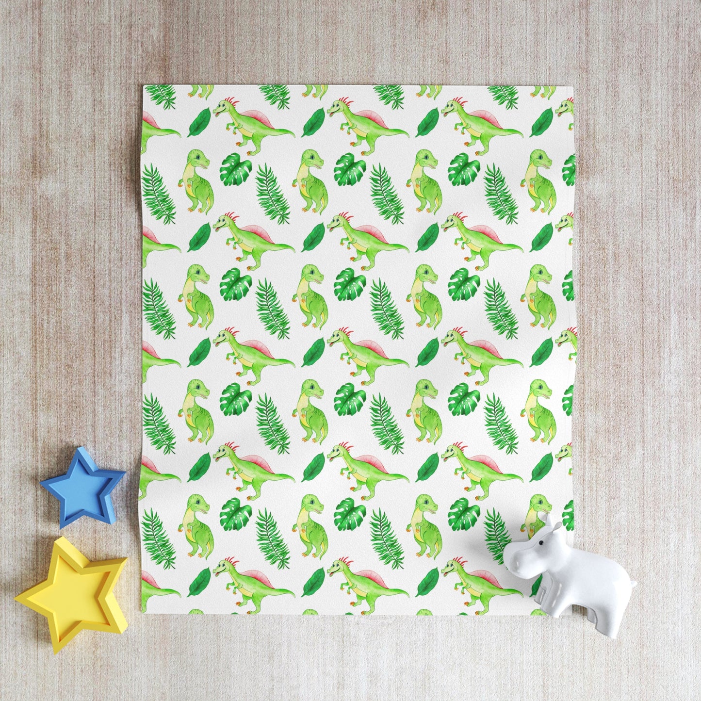 Dino Pattern, Baby Blanket, Dino Baby Blanket, Throw Blanket