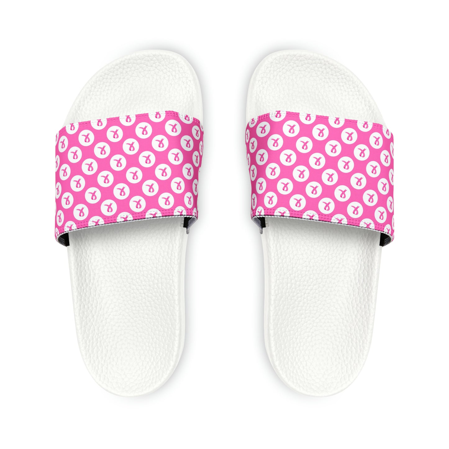 Breast Cancer Women's PU Slide Sandals