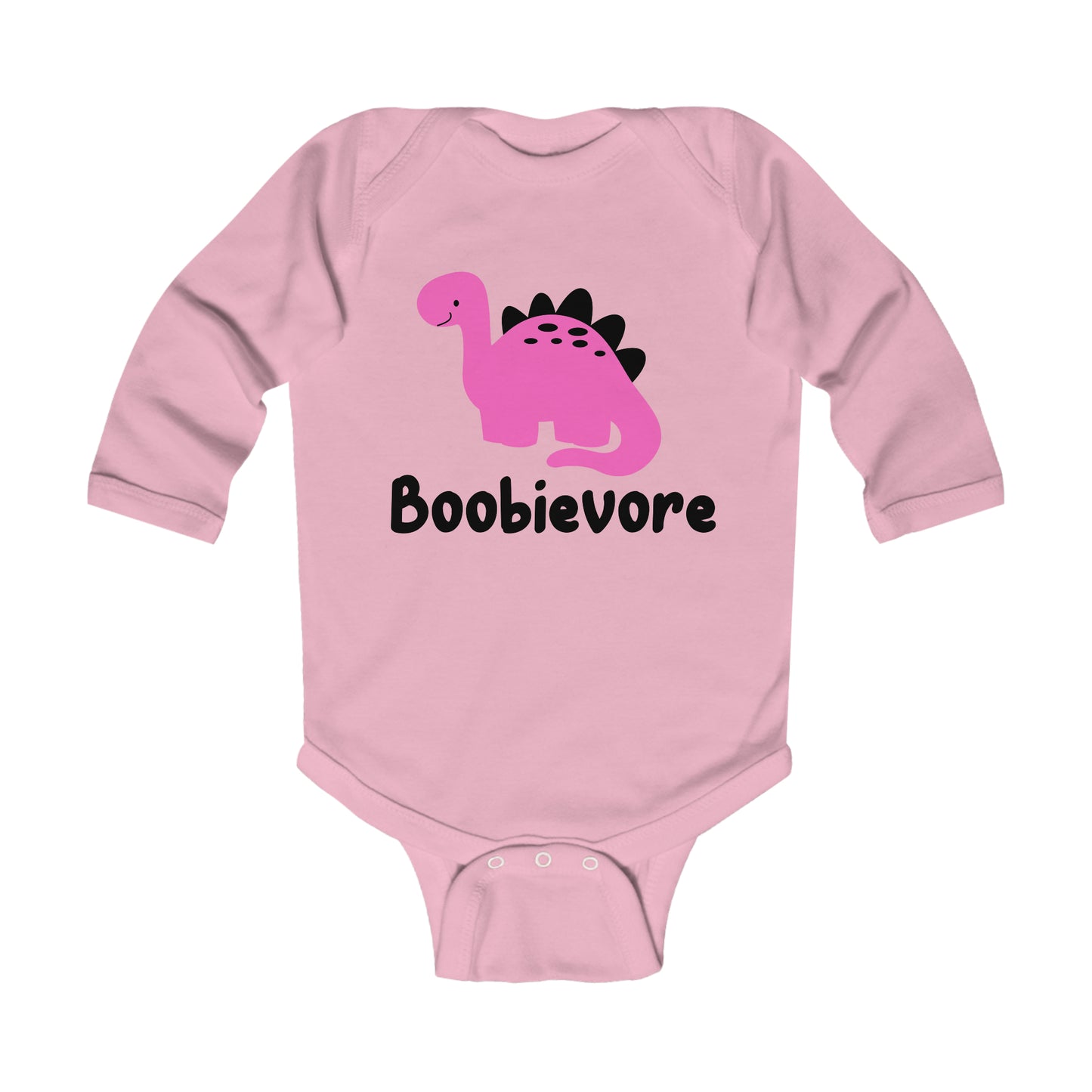 Boobievore Breast Cancer Bodysuit, Onesie, Infant Long Sleeve Bodysuit