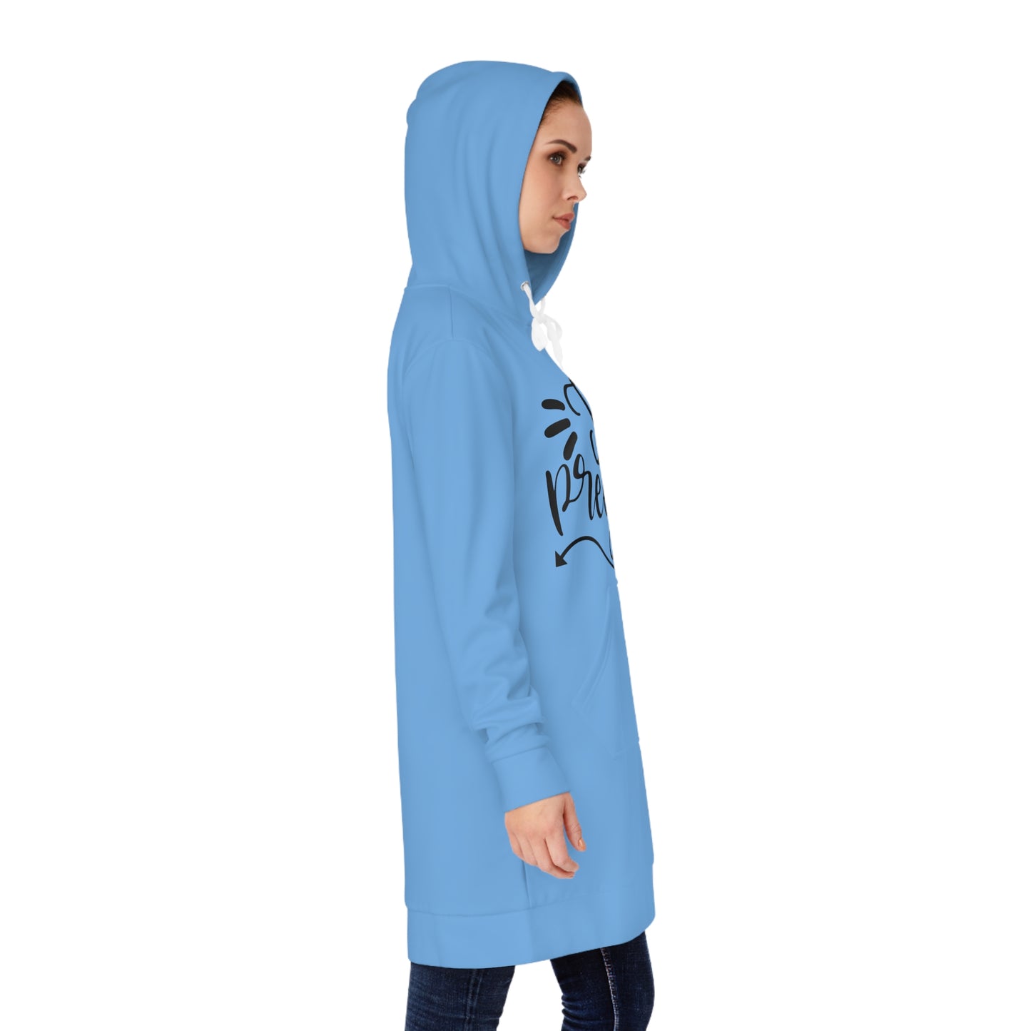 I Got Pregnant Pregnant Women's Hoodie Dress (AOP)