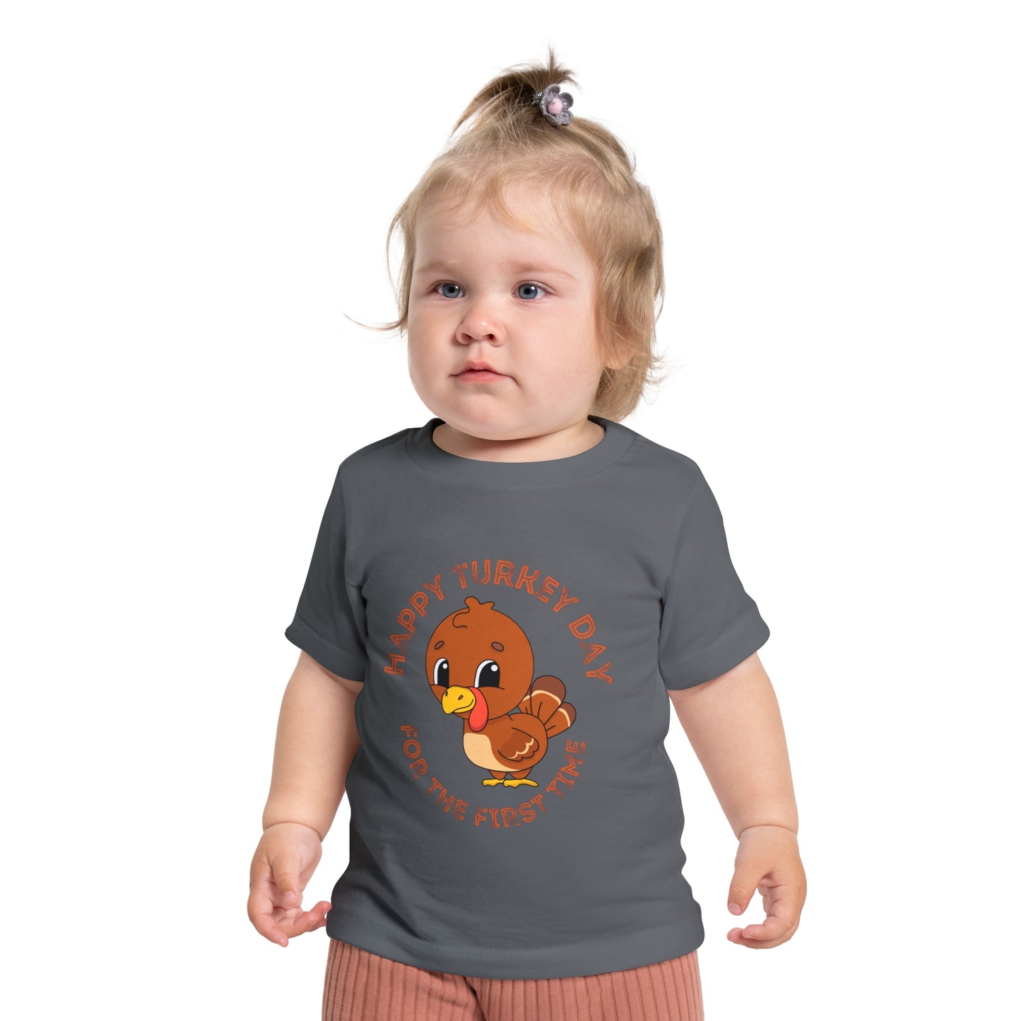 Happy Turkey Day for the First Time Baby Short Sleeve T-Shirt