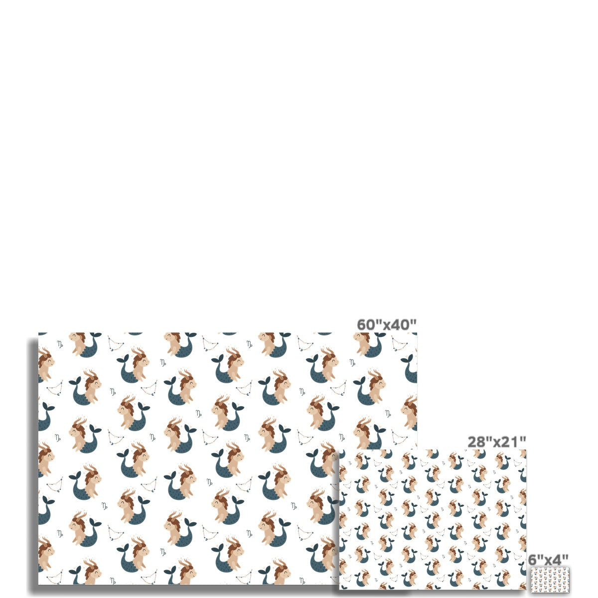 Capricorn Pattern Wall Art Poster