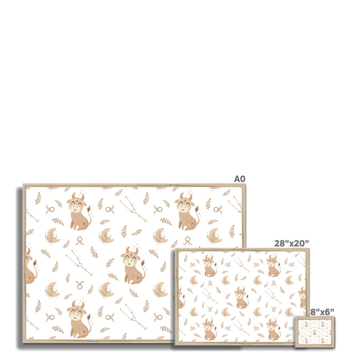 Taurus Pattern Framed Print