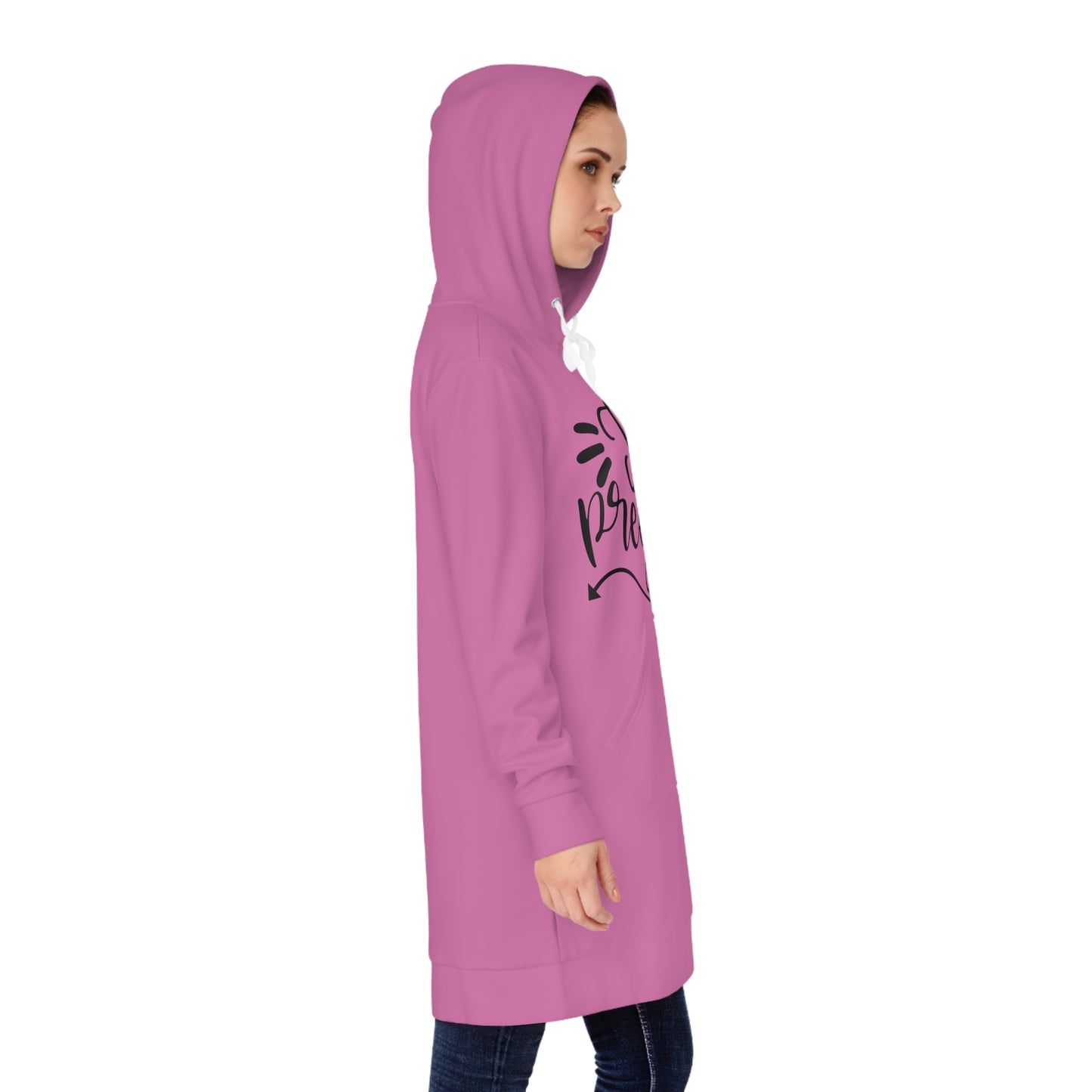 I Got Pregnant Pregnant Women's Hoodie Dress (AOP)