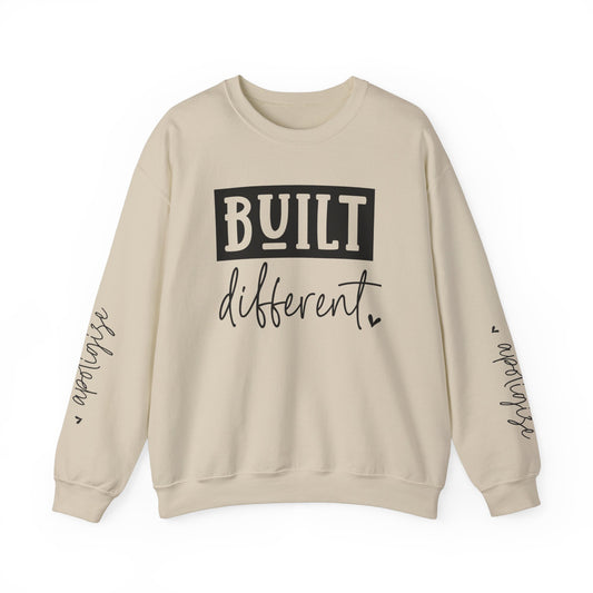 Built Different & Don't Apologise, Unisex Heavy Blend™ Crewneck Sweatshirt