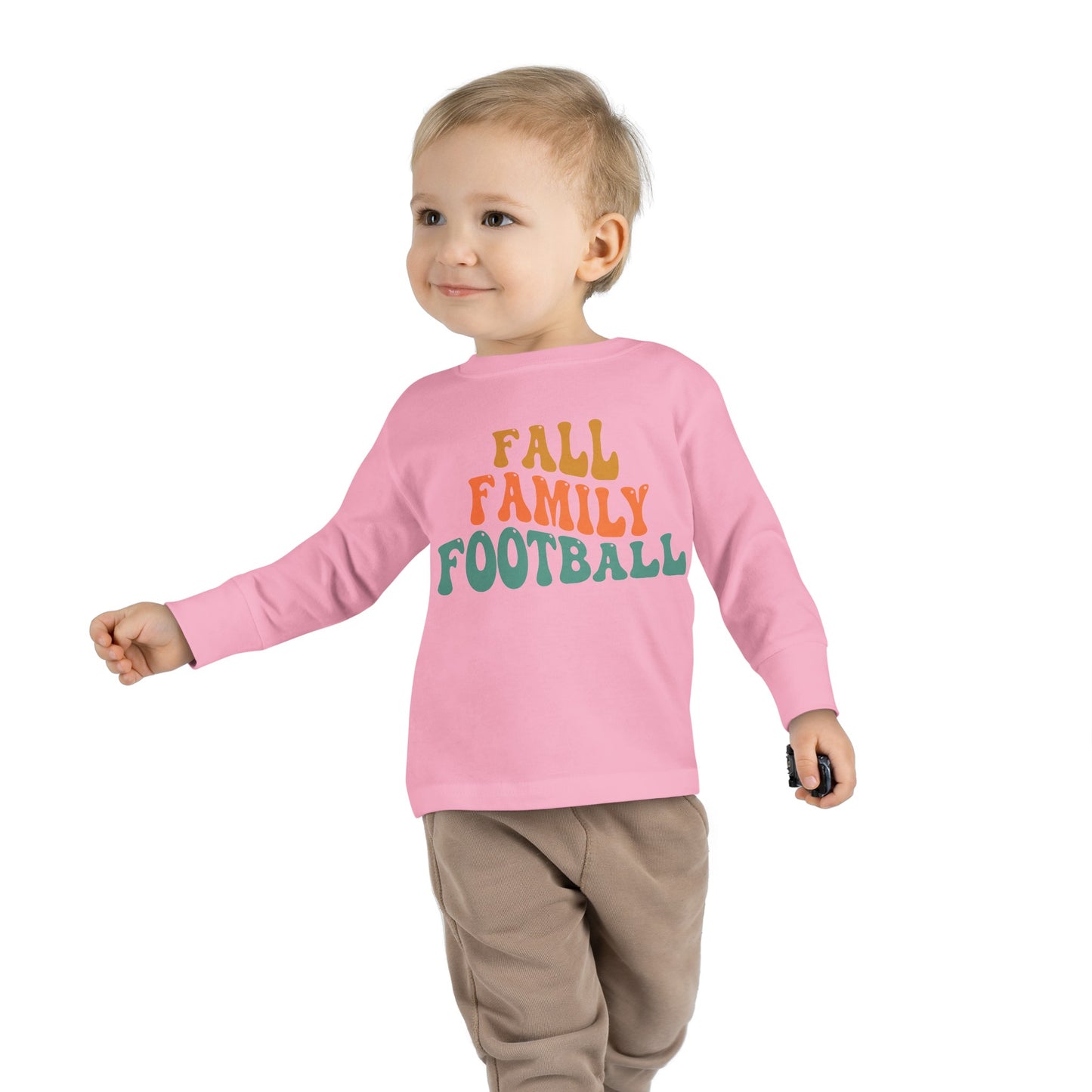 Fall Family Football Toddler Long Sleeve Tee