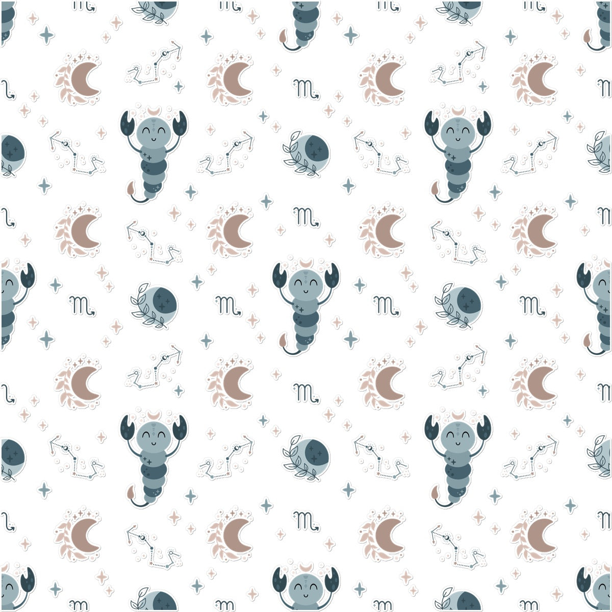 Scorpio Pattern Temporary Tattoo