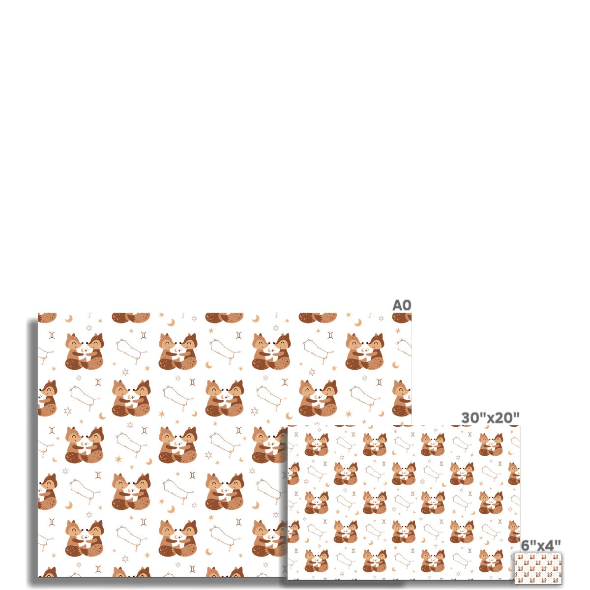 Gemini Pattern Rolled Eco Canvas