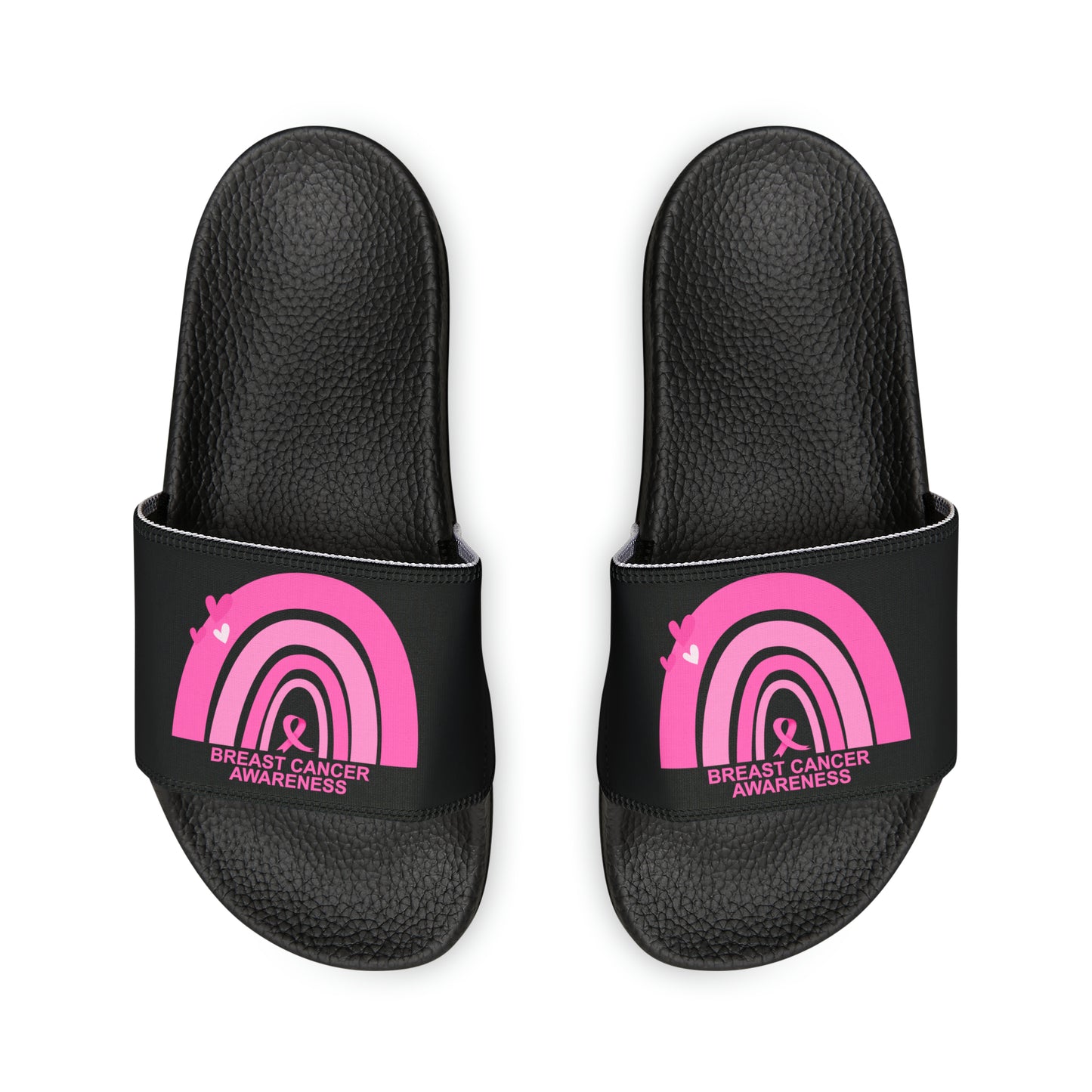 Breast Cancer Women's PU Slide Sandals