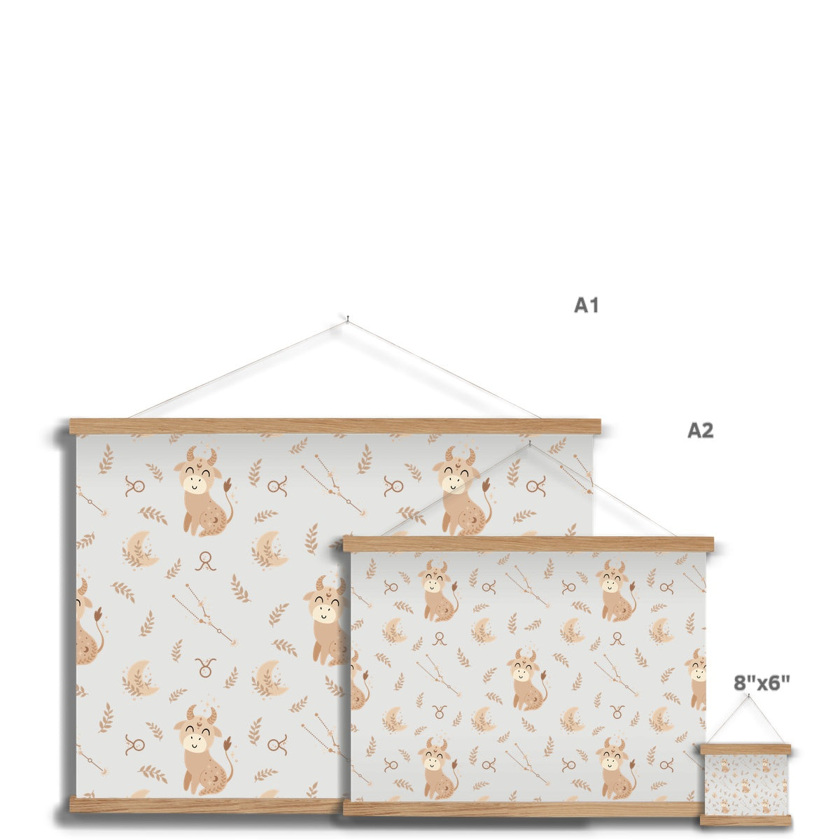 Taurus Pattern Fine Art Print with Hanger