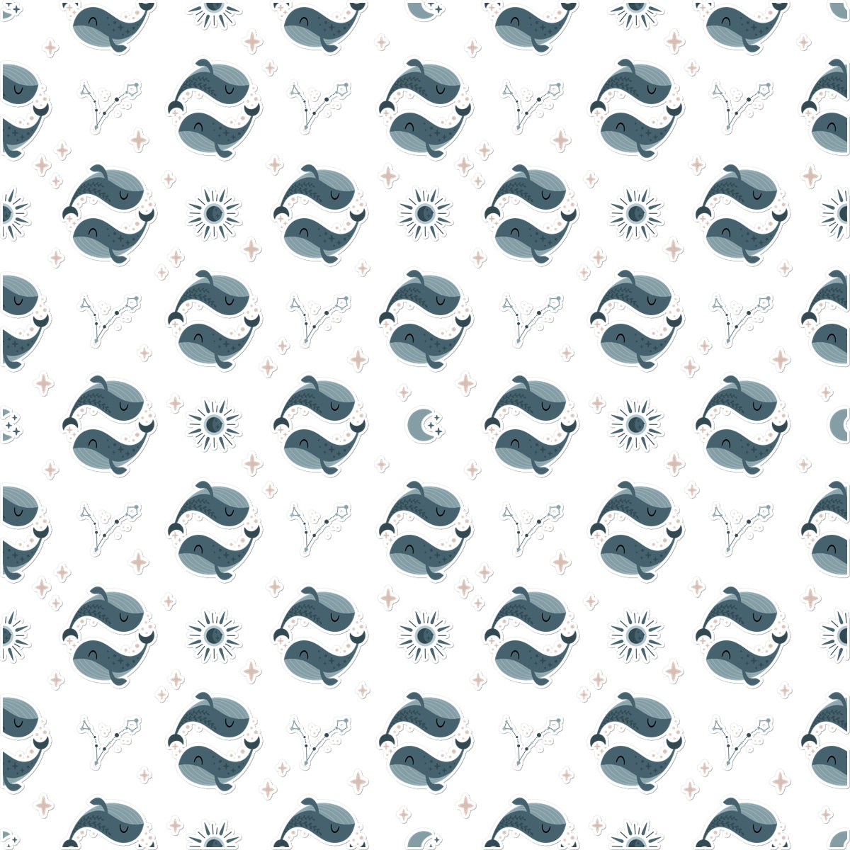 Pisces Pattern Temporary Tattoo