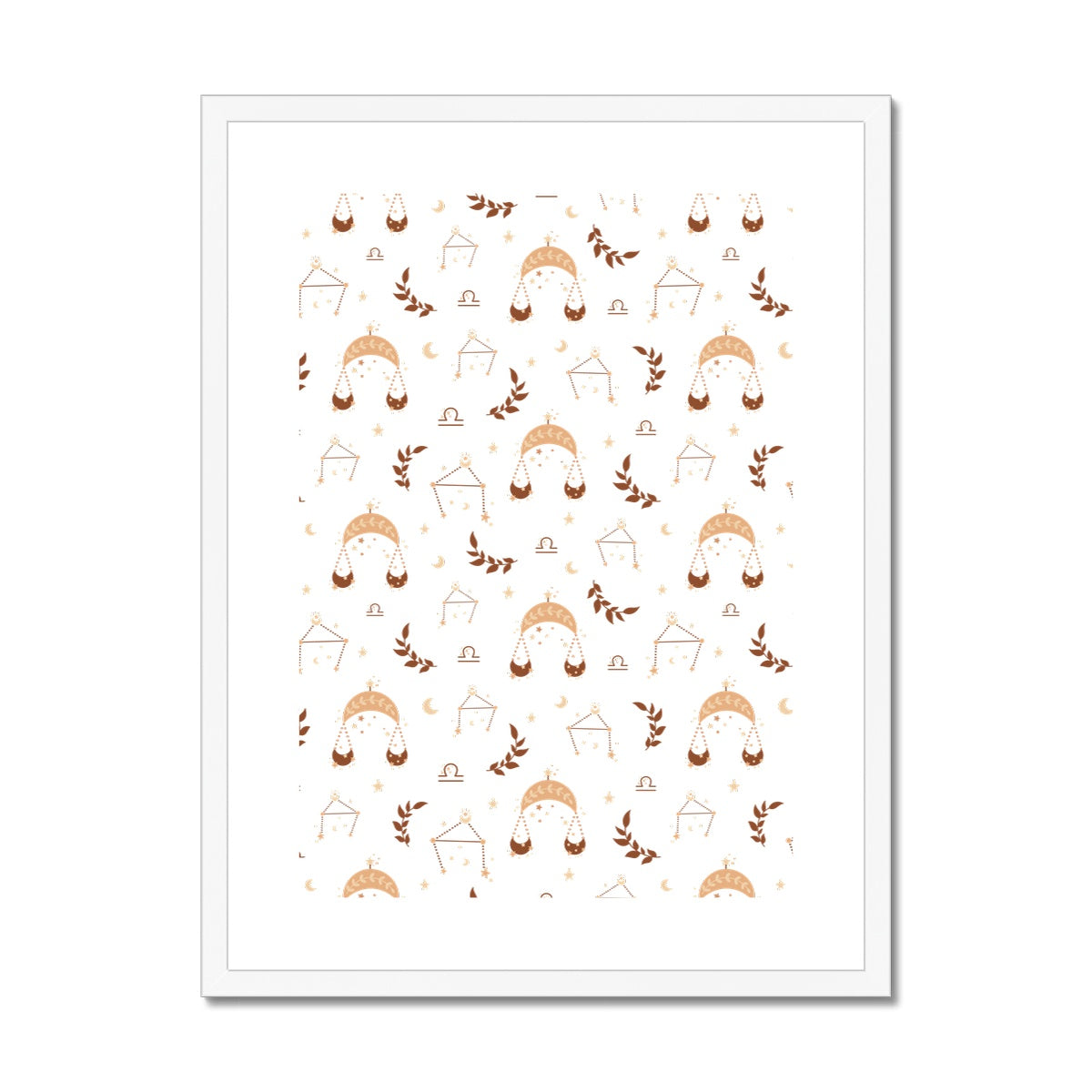 Libra Pattern Framed & Mounted Print
