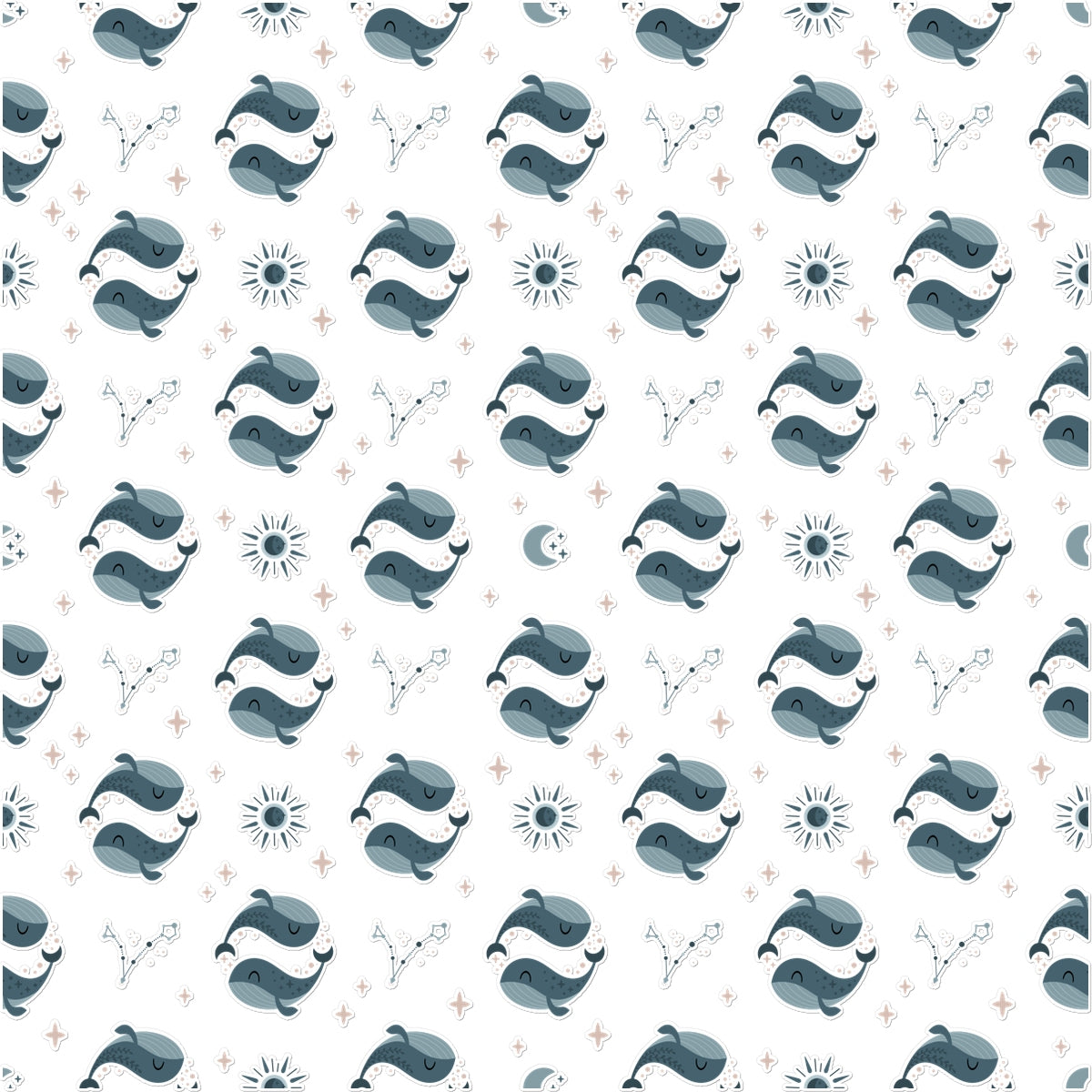 Pisces Pattern Temporary Tattoo