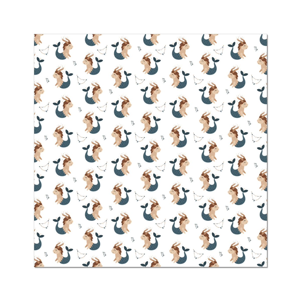 Capricorn Pattern Rolled Canvas