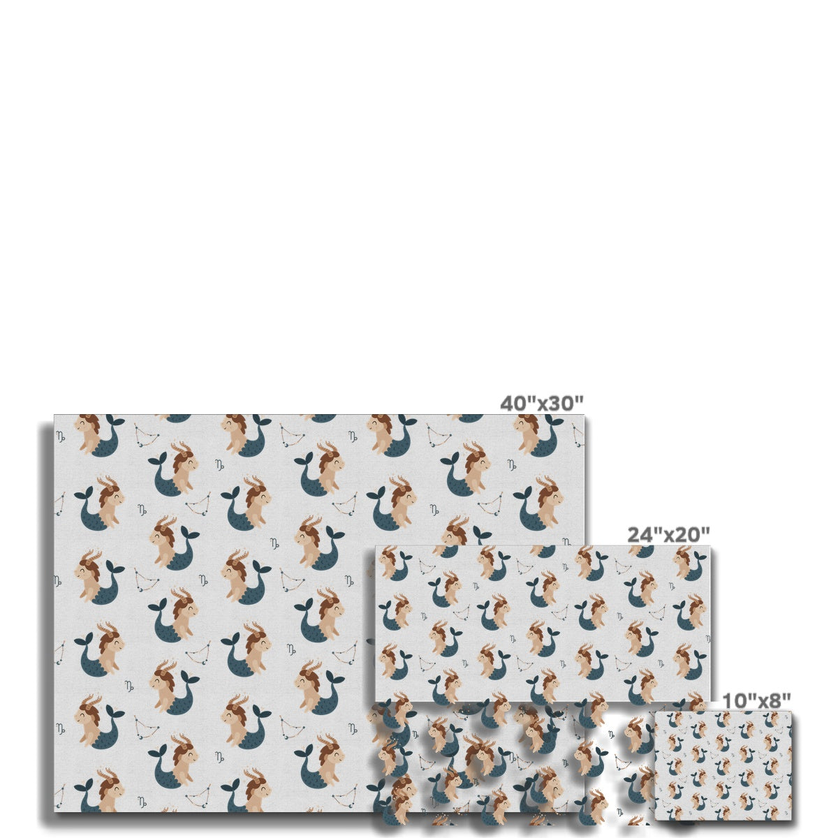 Capricorn Pattern Canvas