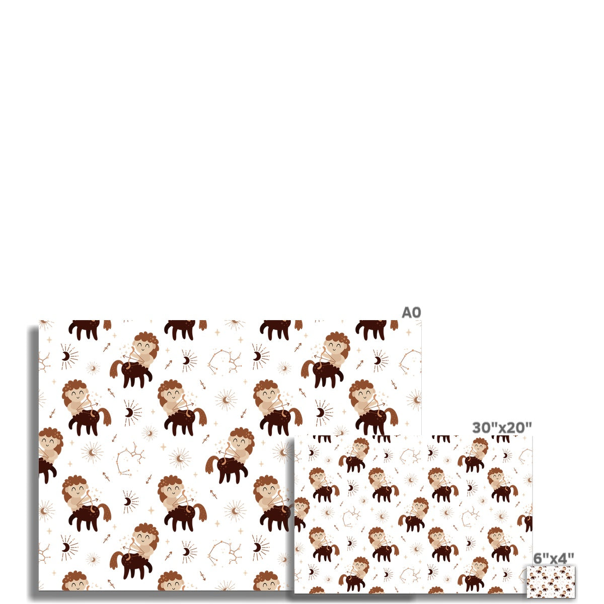 Sagittarius Pattern Rolled Eco Canvas