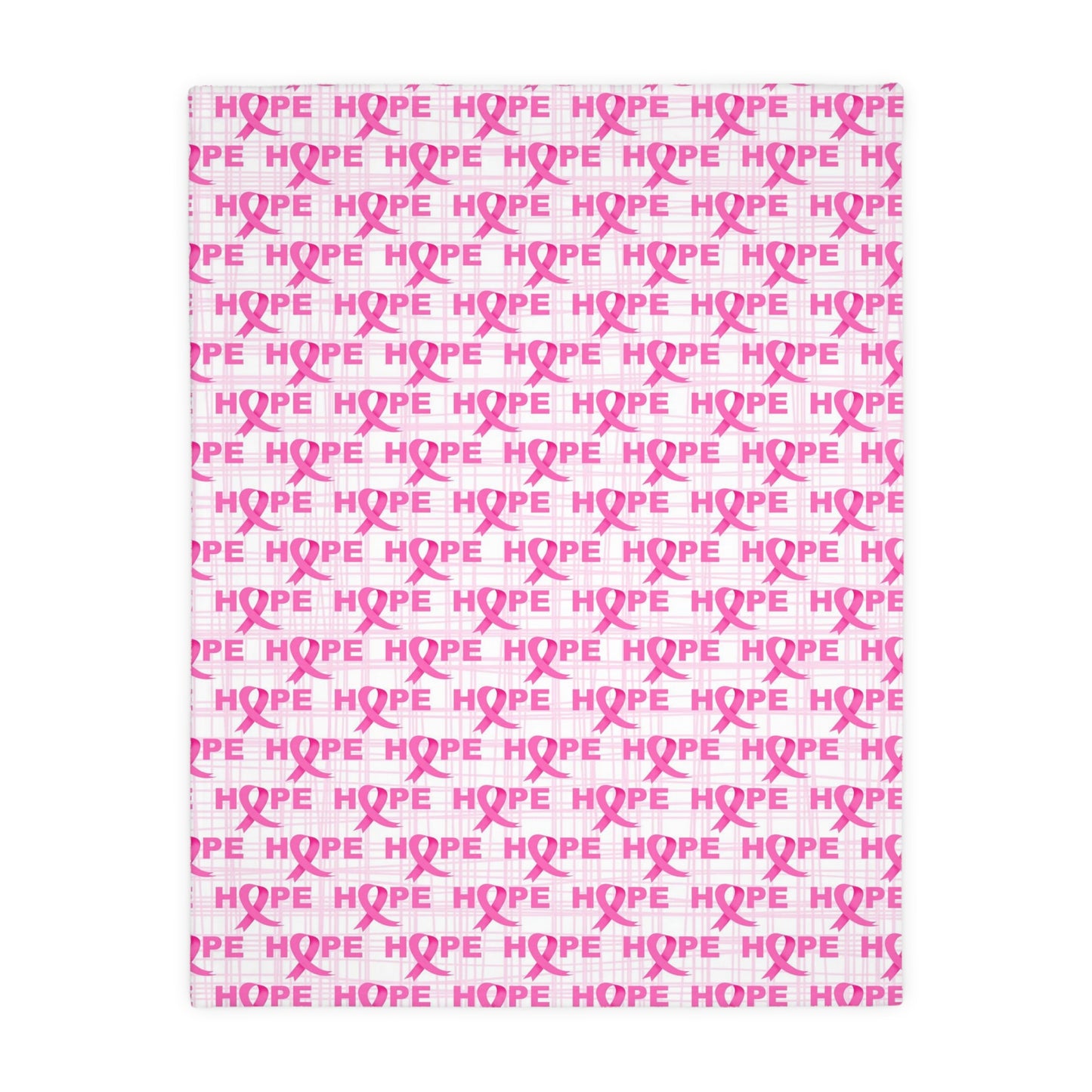 Breast Cancer Awareness, BCA Blanket, Breat Cancer Blanket, Velveteen Microfiber Blanket (Two-sided print)