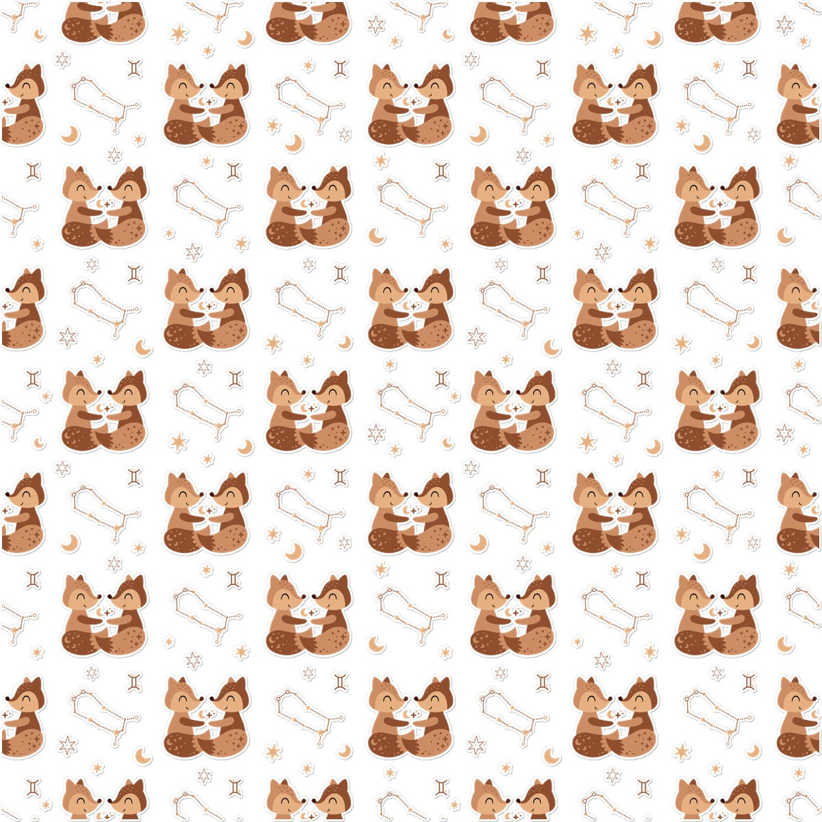 Gemini Pattern Temporary Tattoo