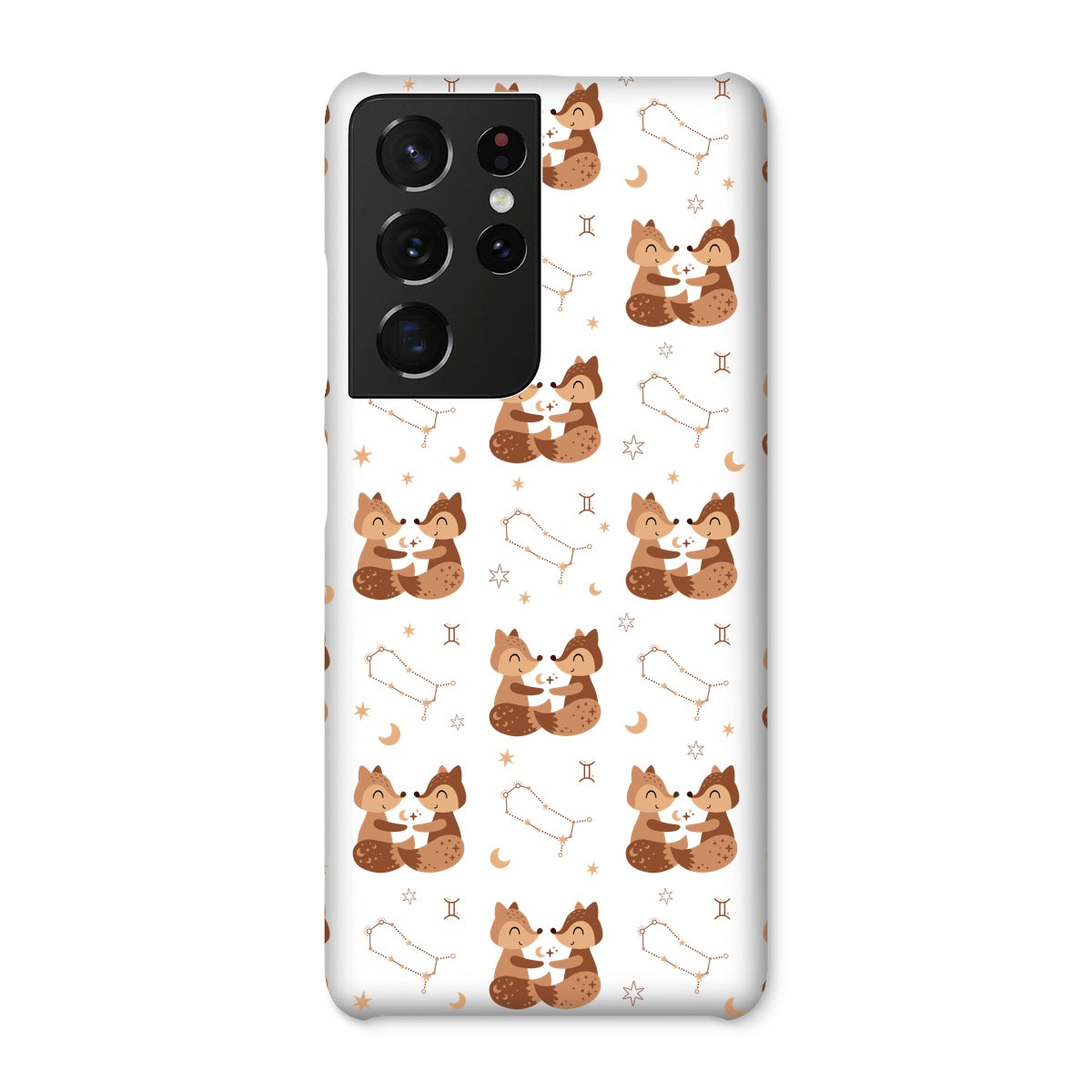 Gemini Pattern Snap Phone Case