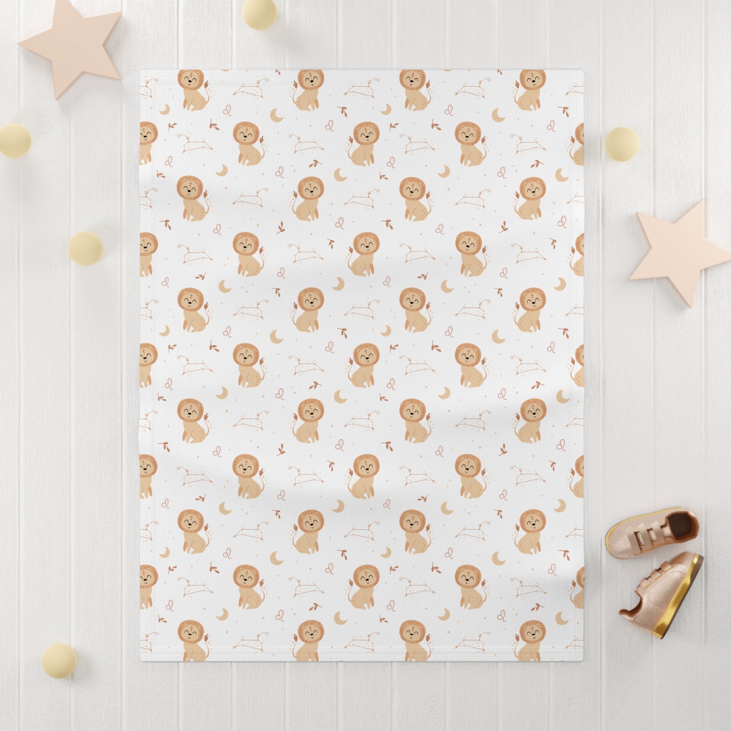 Leo Baby Blanket, Leo Blanket, Leo Zodiac Blanket, Soft Fleece Baby Blanket