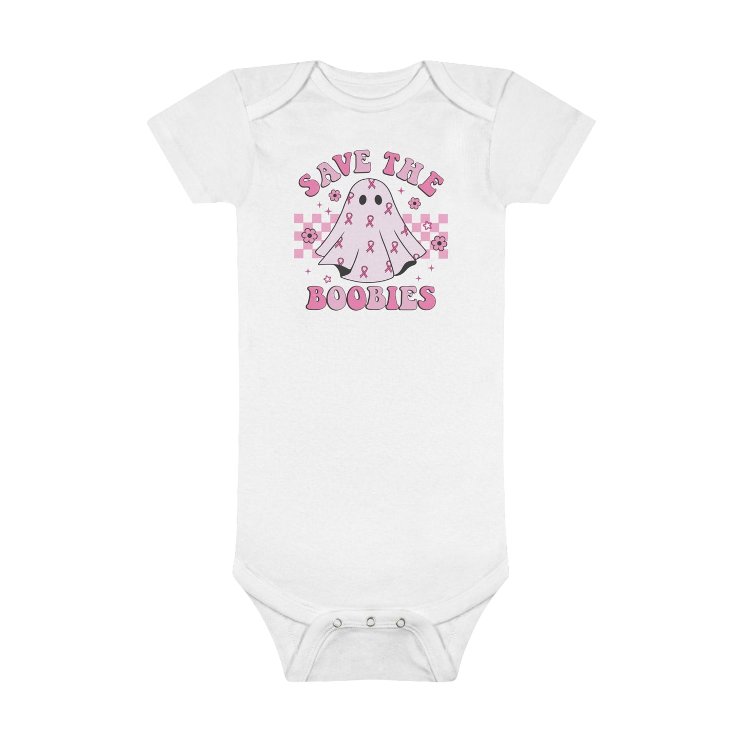 Save The Boobies Onesie, Baby Short Sleeve Onesie®