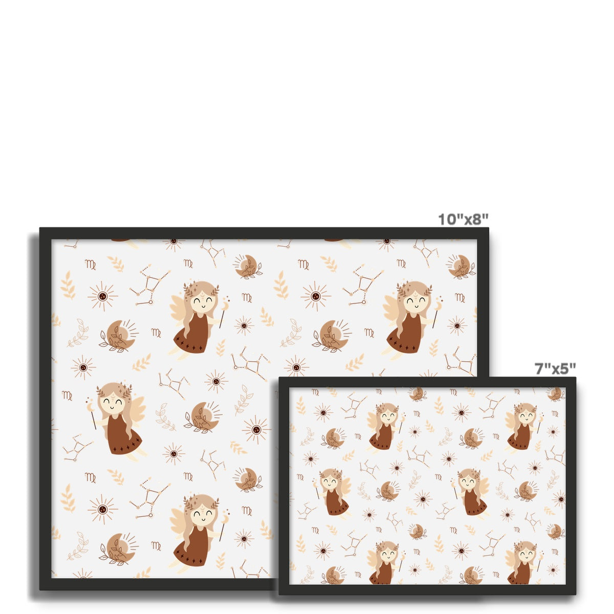 Virgo Pattern Framed Photo Tile