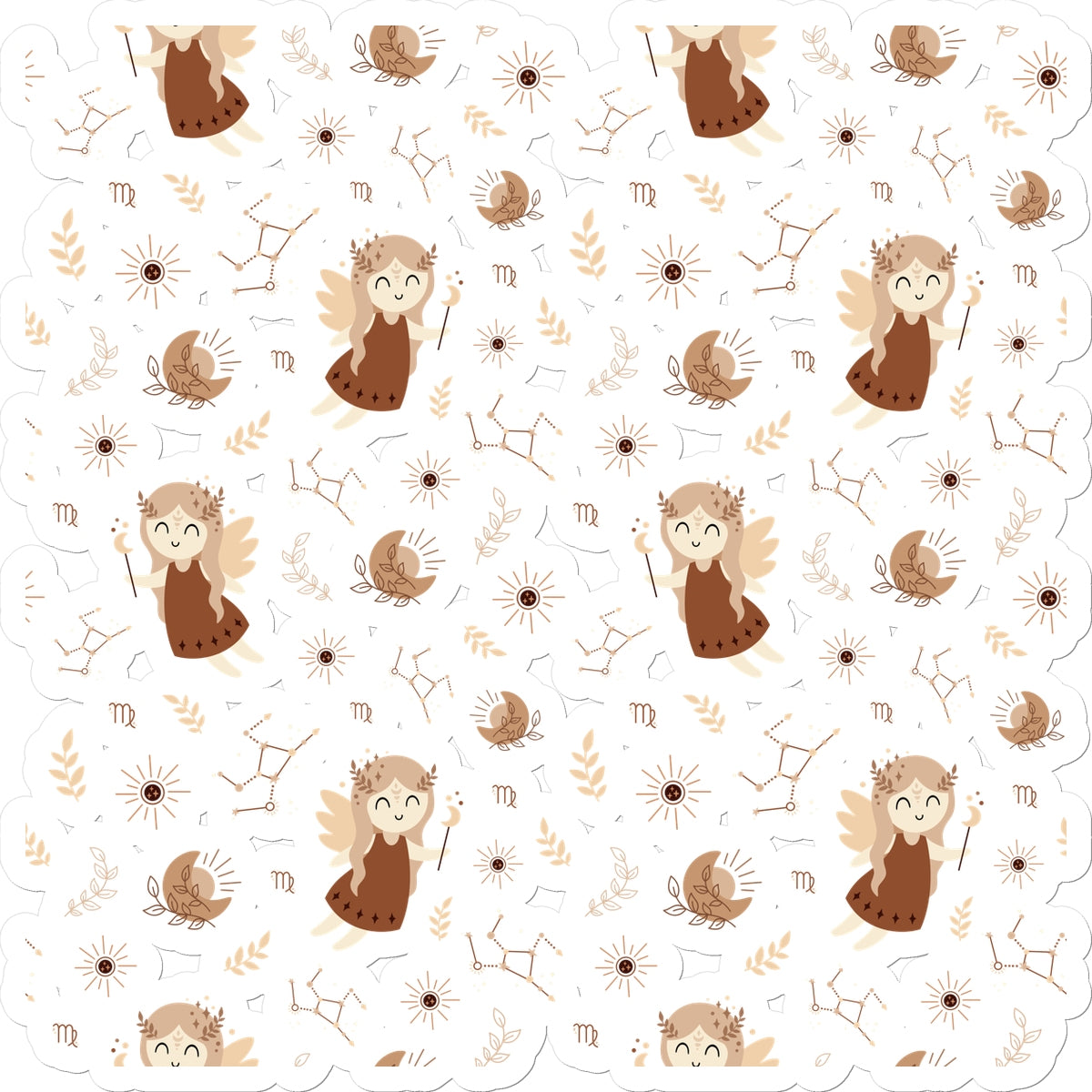 Virgo Pattern Sticker