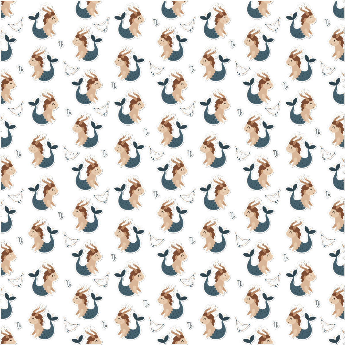 Capricorn Pattern Temporary Tattoo