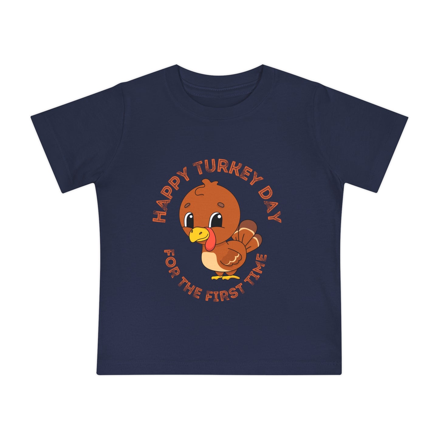 Happy Turkey Day for the First Time Baby Short Sleeve T-Shirt