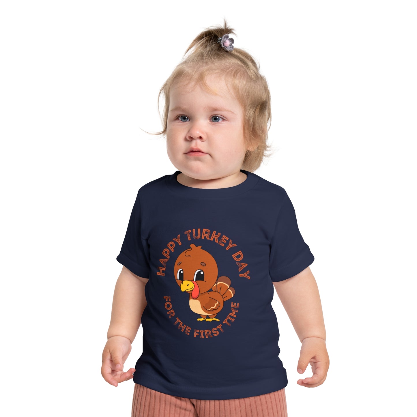 Happy Turkey Day for the First Time Baby Short Sleeve T-Shirt