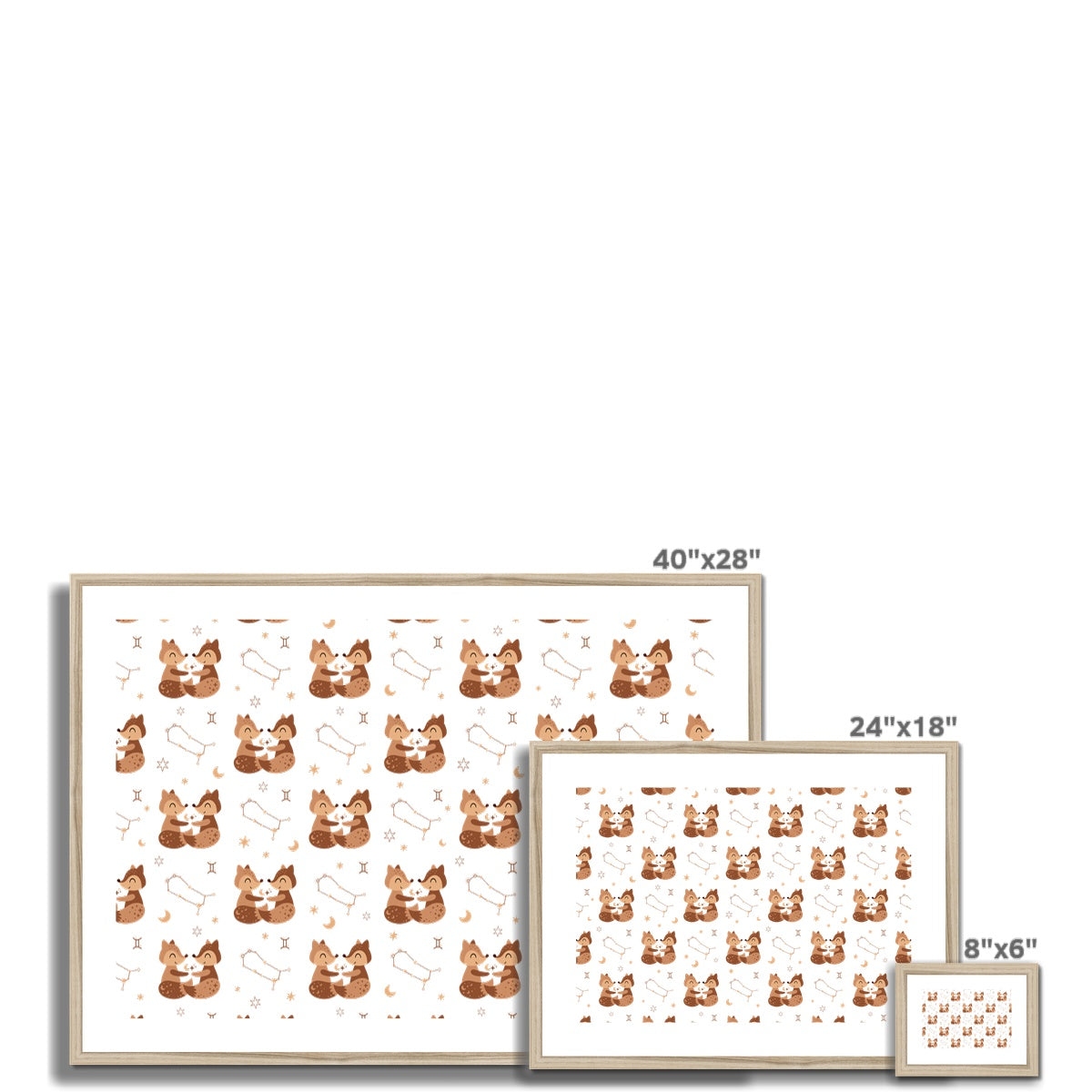 Gemini Pattern Framed & Mounted Print