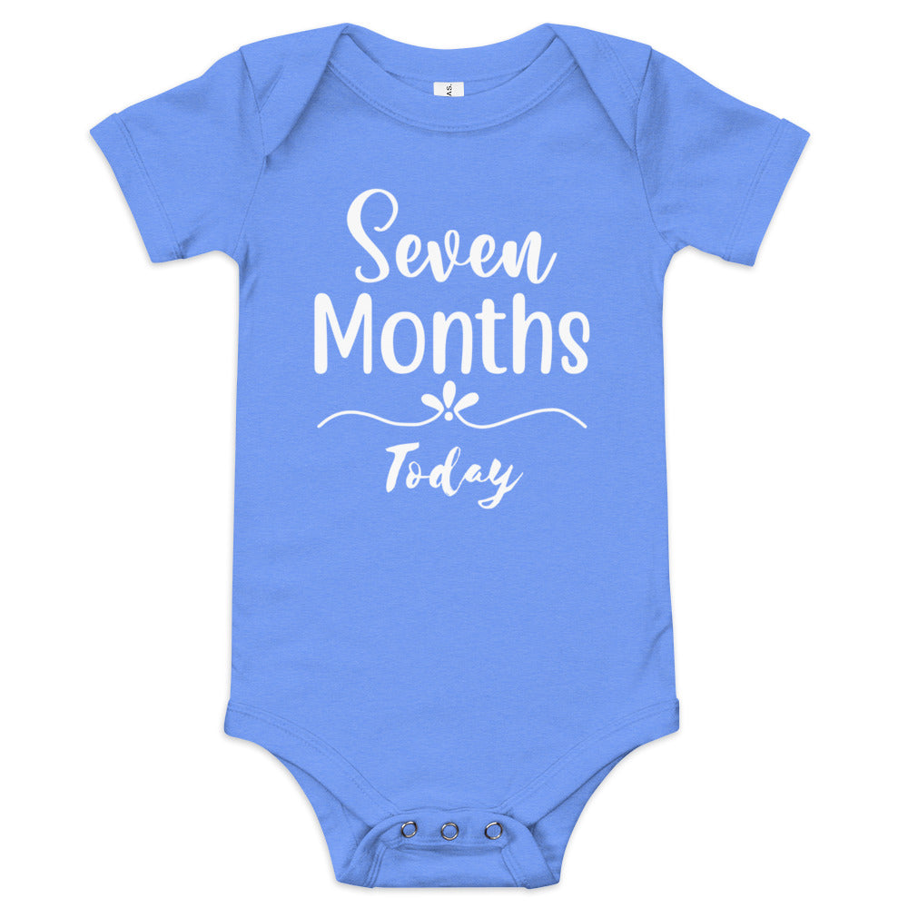 Seven Months Today Baby short sleeve one piece