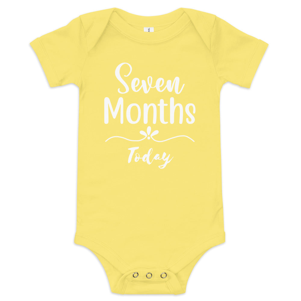 Seven Months Today Baby short sleeve one piece