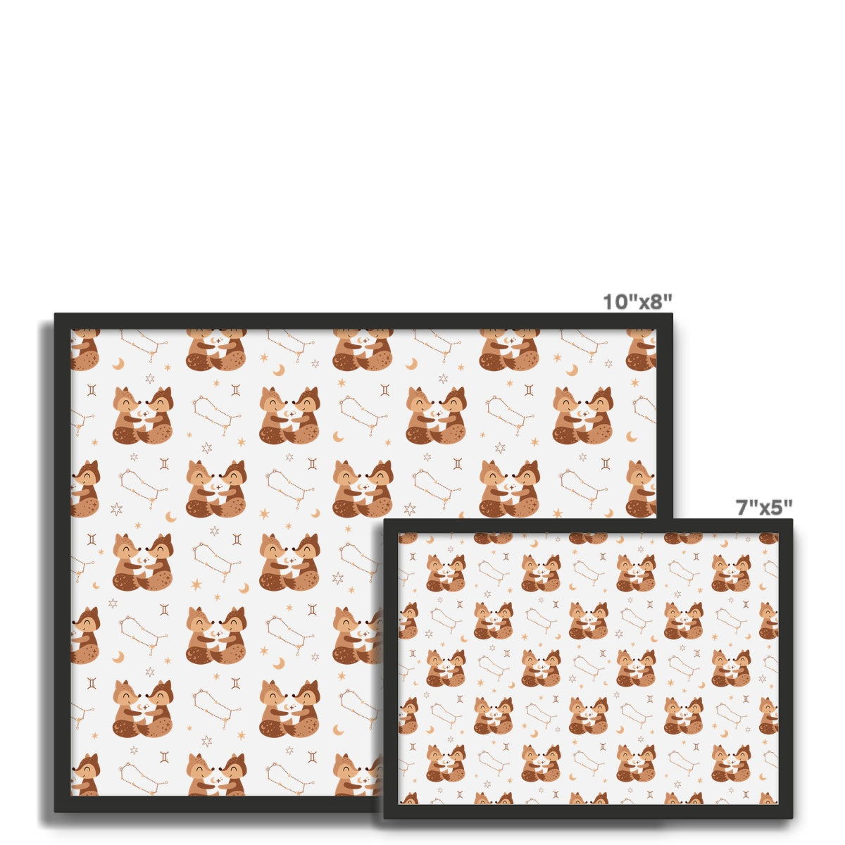 Gemini Pattern Framed Photo Tile