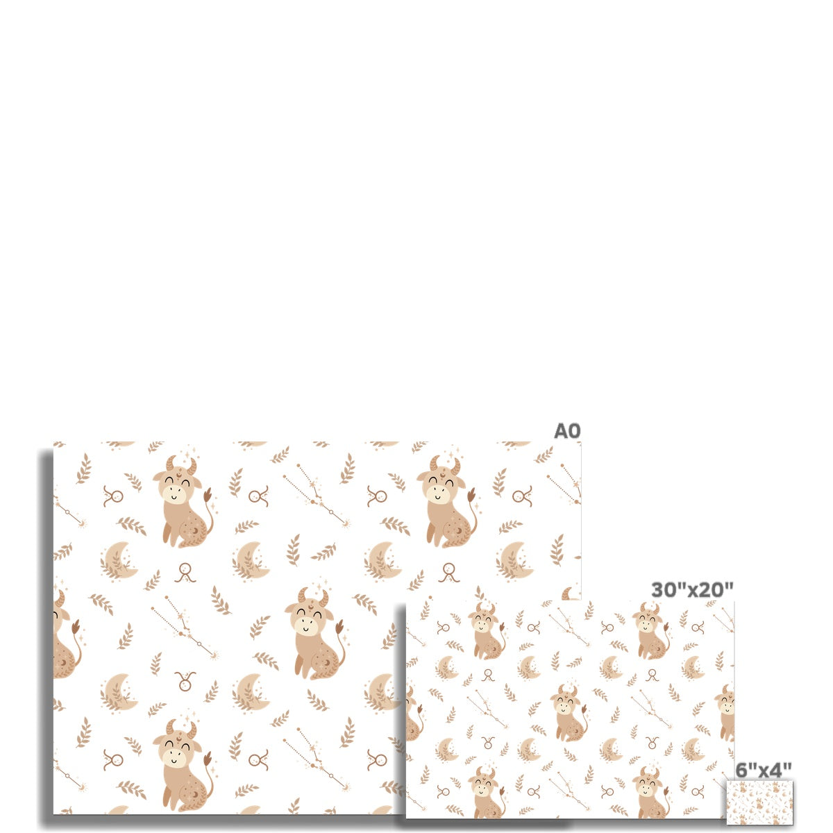 Taurus Pattern Rolled Eco Canvas