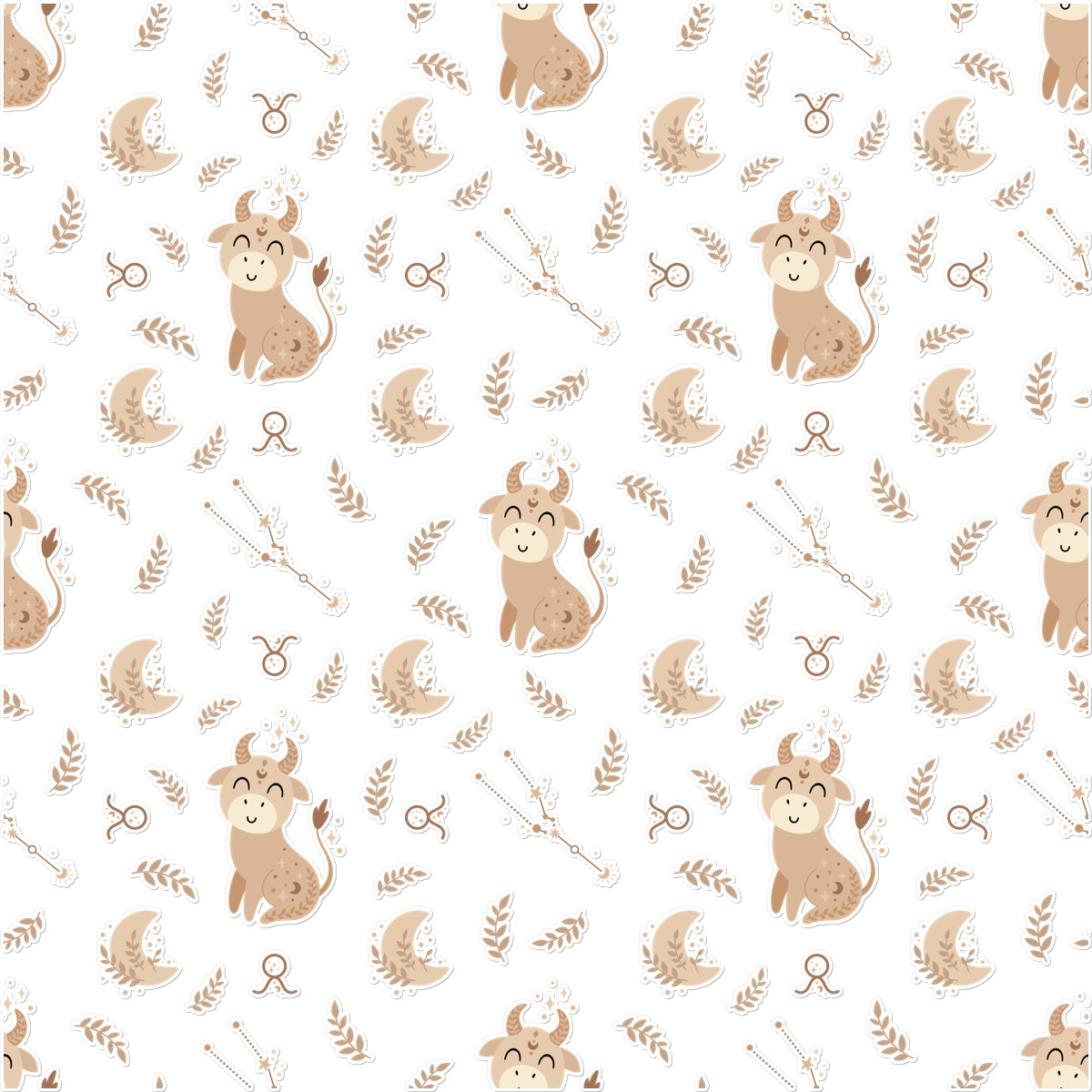 Taurus Pattern Temporary Tattoo