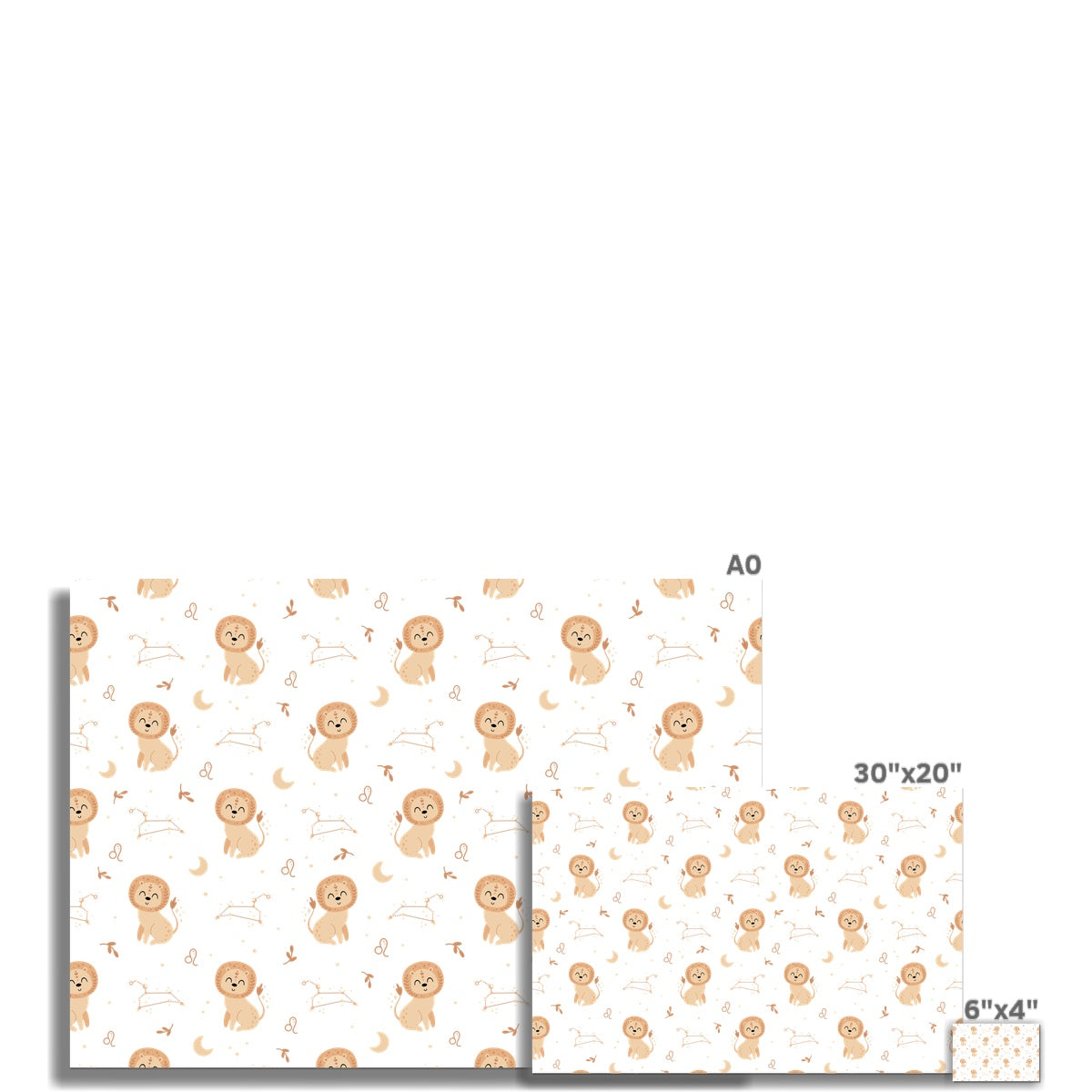 Leo Pattern Rolled Canvas