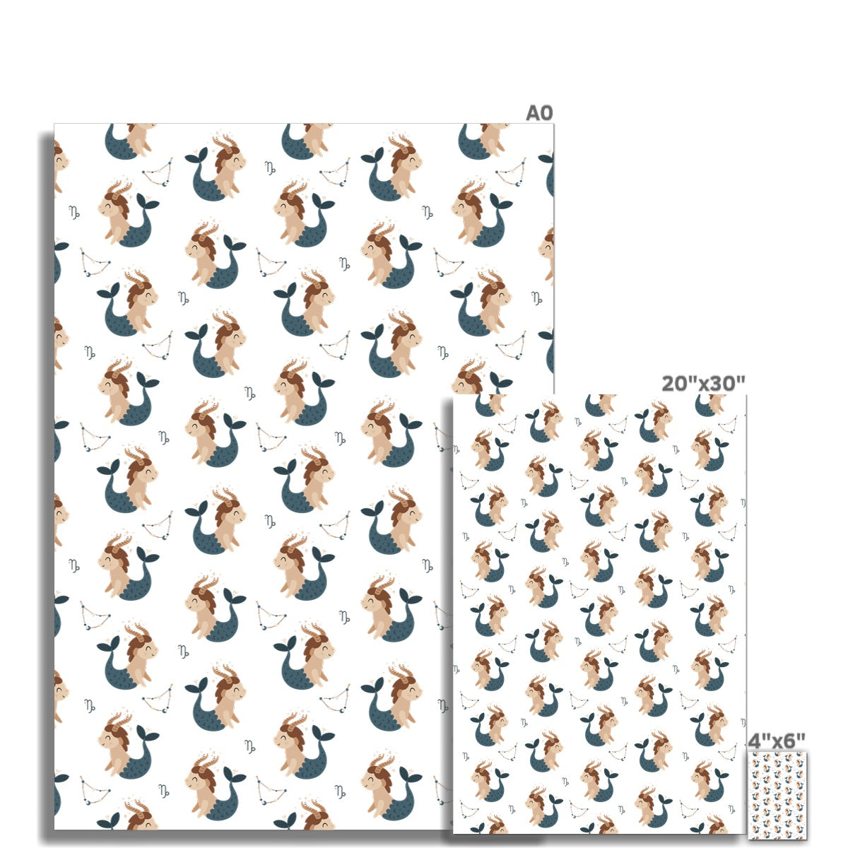 Capricorn Pattern Rolled Canvas