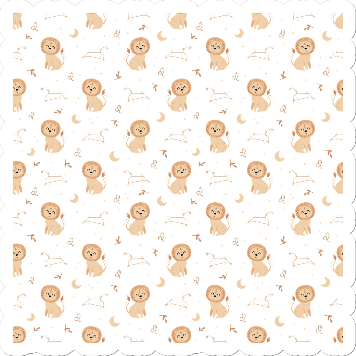 Leo Pattern Sticker