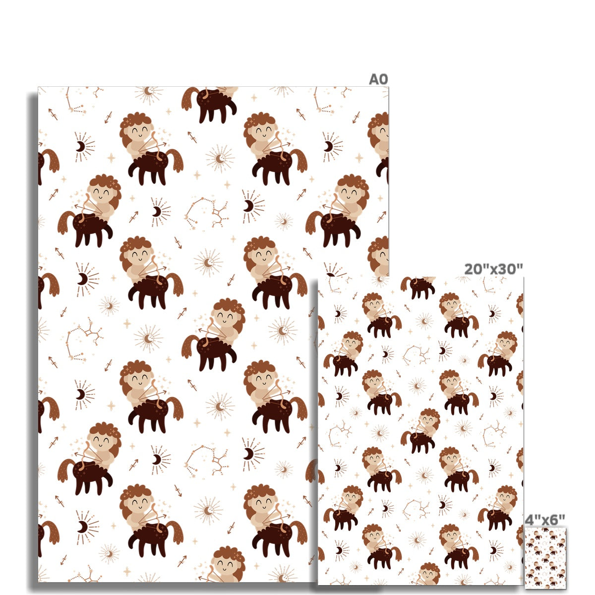Sagittarius Pattern Rolled Canvas