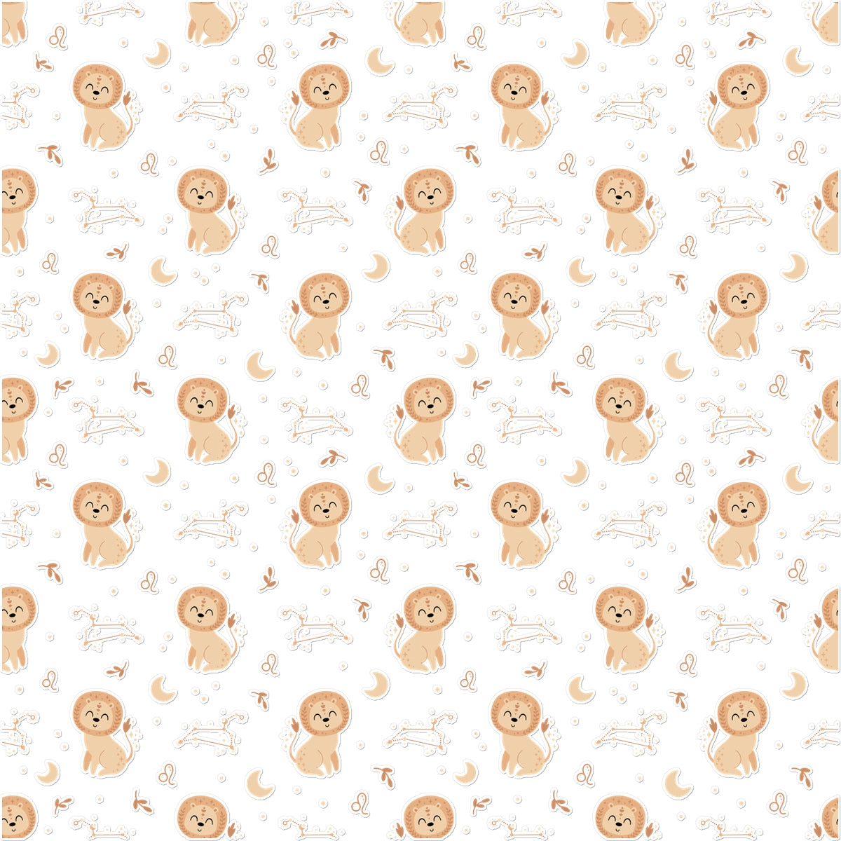 Leo Pattern Temporary Tattoo