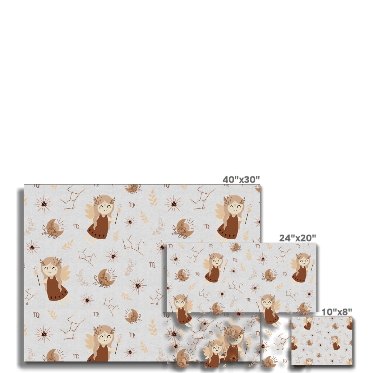 Virgo Pattern Canvas